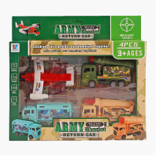 Набір спецтехніки 05-8 (72) військові машини, інерційний механізм, в коробці