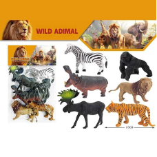 Набір тварин 000-62 G (96/2) 6 диких звірів, в пакеті