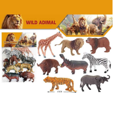 Набір тварин 000-81 G (84/2) 8 диких звірів, в пакеті