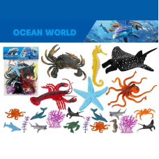 Набір тварин 0412-64 F (96/2) “Океан“, 18 морських тварин, в пакеті