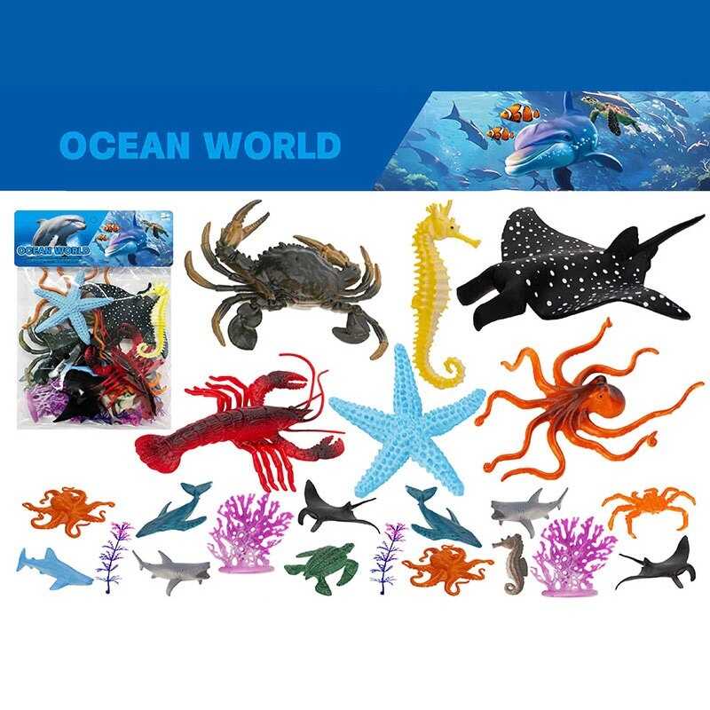 Набір тварин 0412-64 F (96/2) “Океан“, 18 морських тварин, в пакеті