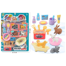 Набір тварин 666-52 (72/2) 4 улюбленця, аксесуари, на листі