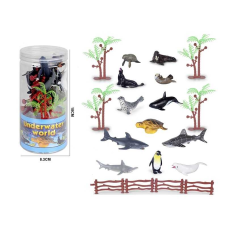 Набір тварин 86-11 (144) “Підводні мешканці“, 12 фігурок, декорації, у тубі