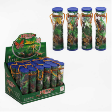 Набір тварин 893 (12/2) “Світ комах“, кущі, каміння, тубус, ЦІНА ЗА 24 ШТУКИ В БЛОЦІ, в коробці