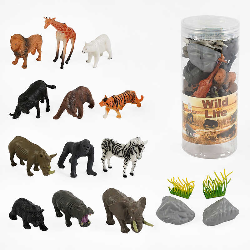 Набір тварин A 968-1 (72/2) 16 елементів, в тубі