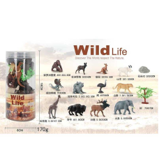 Набір тварин A 968-2 (72/2) 12 штук, аксесуари, в тубі