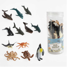 Набір тварин E 051-3 (90) морські жителі, в тубі