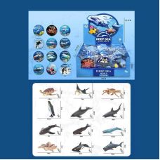 Набір тварин JS 20-3 (20) ЦІНА ЗА 36 ШТУК В БЛОЦІ “Морські мешканці”, 36 фігурок, в коробці