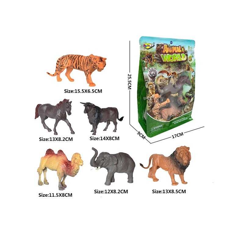 Набір тварин NY 206 B (120/2) “Дика природа”, 6 фігурок, в коробці