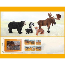 Набір тварин WL 665-35 (36) 4 тварини, в коробці