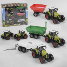 Набір тракторів 550-20 Е (24/2) світло, звук, інерція, 3 шт. в коробці