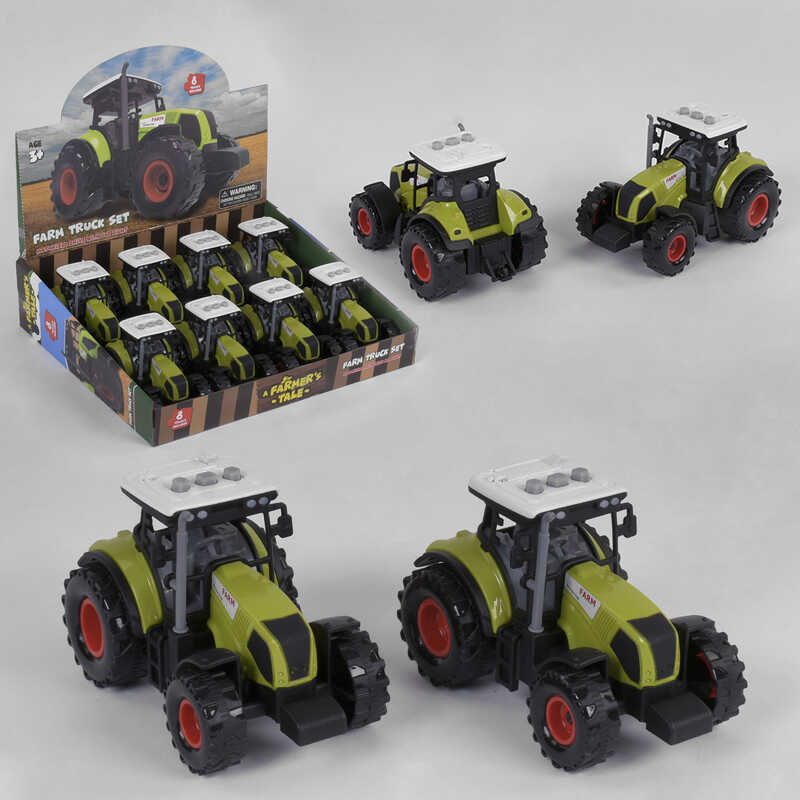 Набір тракторів 550-23 E (24/2) ЦІНА ЗА 8 ШТУК У БЛОЦІ, інерція, на батарейках, підсвічування корпусу, звук роботи техніки, в коробці Набір тракторів 550-23 E (24/2) ЦІНА ЗА 8 ШТУК У БЛОЦІ, інерція, на батарейках, підсвічування корпусу, звук роботи техніки, в коробці
