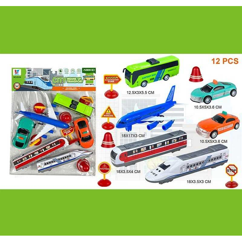 Набір транспорту 03-34 (96/2) інерція, муляжі, в пакеті