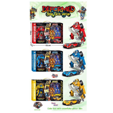 Набір трансформерів 899-59 (36/2) 3 роботи, 1 машина, шарнірні кінцівки, зброя, в коробці, ВИДАЄТЬСЯ МІКС