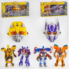 Набір трансформерів W 8839 A (8) 2 види, маска і 2 робота, в коробці