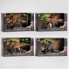 Набір динозавра Q 9899 V 6 (24/2) 4 види, 5 елементів, 3 динозаври, 2 аксесуари, в коробці