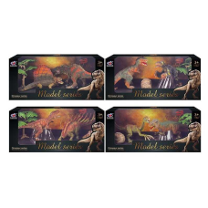 Набір динозаврів Q 9899 M 4 (48/2) 4 види, 4 елементи, 2 динозаври, аксесуари, в коробці