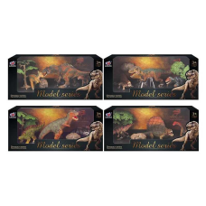 Набір динозаврів Q 9899 M 6 (48/2) 4 види, 5 елементів, 3 динозаври, 2 аксесуари, в коробці