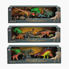 Набір динозаврів Q 9899 Q 1 (24/2) 3 види, 7 елементів, 5 динозаврів, 2 аксесуари, в коробці