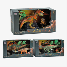Набір динозаврів Q 9899 V5 (24/2) 3 види, по 3 штуки, декорації, в коробці