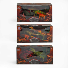 Набір динозаврів Q 9899-224 (12/2) 3 види, 7 елементів, 4 динозаври, 3 аксесуари, в коробці