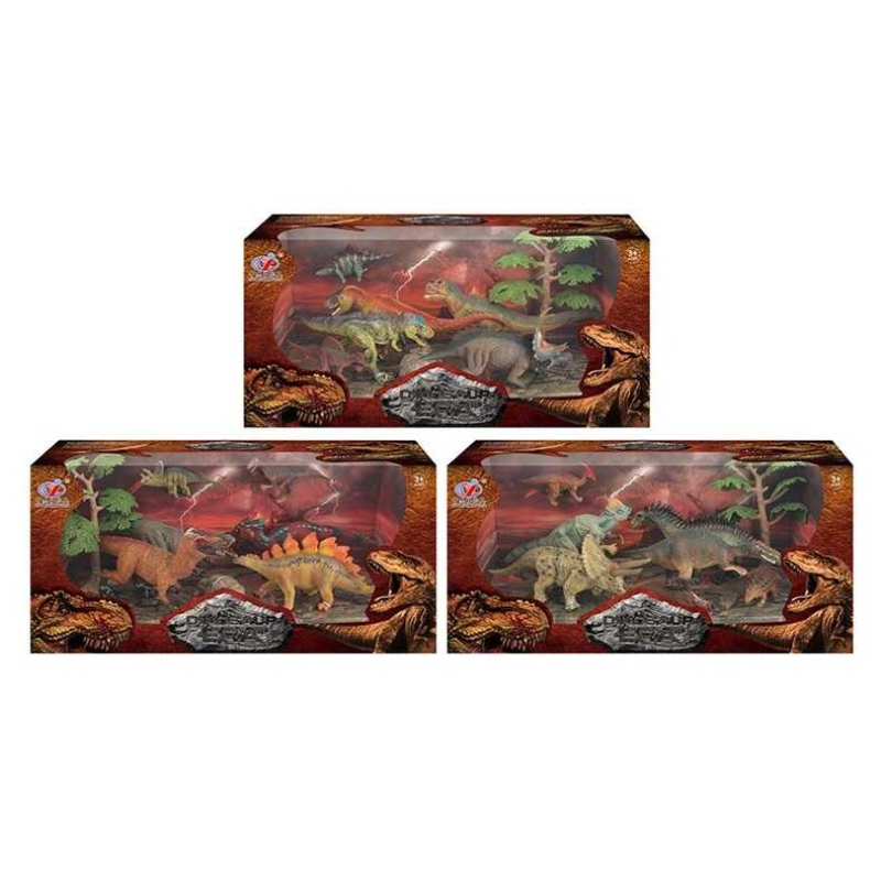 Набір динозаврів Q 9899-225 (12/2) 3 види, 8 елементів, в коробці Набір динозаврів Q 9899-225 (12/2) 3 види, 8 елементів, в коробці