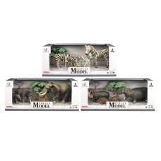 Набір тварин Q 9899 C-4 (36/2) “Дикі тварини“, 3 види, 5 елементів, 3 фігурки тварин, аксесуари, в коробці