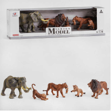 Набір тварин Q 9899 D 45 (24/2) “Дикі тварини“, 5 фігурок тварин, в коробці