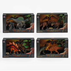 Набір тварин Q 9899 V1 (24/2) 4 види, 3 штуки та декорації в наборі, в коробці