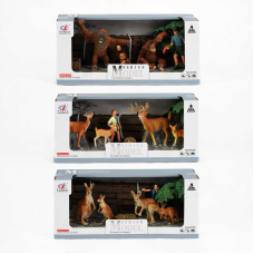 Набір тварин Q 9899 С 6 (36/2) 3 види, в коробці