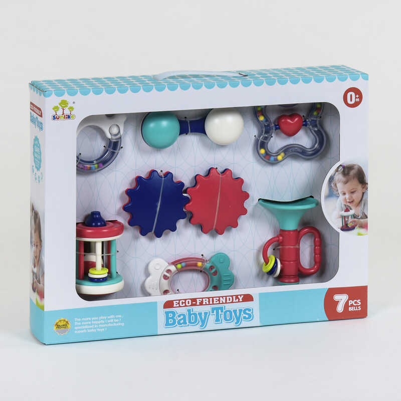 Набір брязкалець SL 84834 (24/2) 7 штук в коробці Набір брязкалець SL 84834 (24/2) 7 штук в коробці