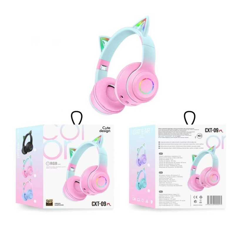 Навушники C 64890 (80) bluetooth, підсвічування, мікрофон, в коробці