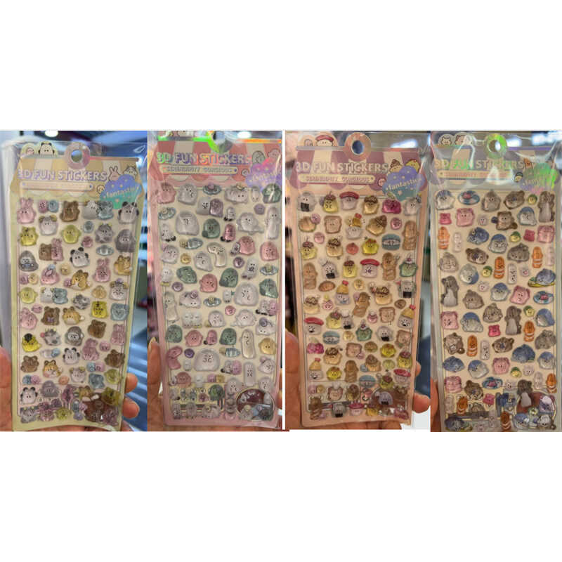 Наліпки C 70906 (480) об’ємні, в пакеті, ВИДАЄТЬСЯ ТІЛЬКИ МІКС ВИДІВ