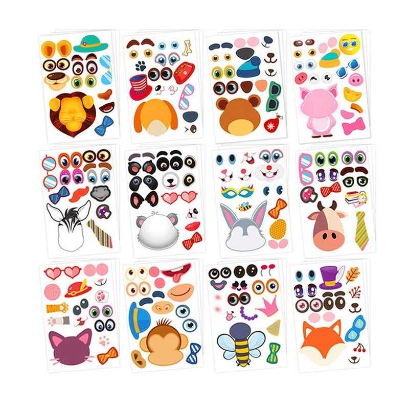 Наліпки LY 63051 (150) 36 сторінок, 12 тварин, в пакеті