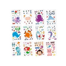 Наліпки LY 63053 (150) 36 сторінок, 12 тварин, в пакеті