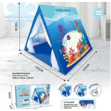 Намет 5888-11 (12) “Підводний світ”, фіранки, пластиковий каркас, 120х120х105 см, в коробці