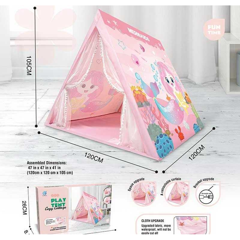 Намет 5888-12 (12) “Русалочка”, фіранки, пластиковий каркас, 120х120х105 см, в коробці