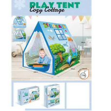 Намет 5888-19 (12) “Динозаври”, 2 віконця, фіранки, пластиковий каркас, розміри 120х120х150 см, в коробці 