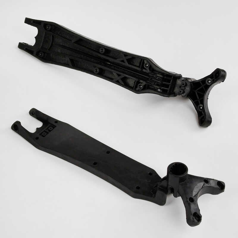 Нейлонова платформа для самокату MAXI ND - 0084/113 (84) “Best Scooter“, колір - чорний, довжина - 53.5см, ширина - 13см