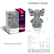 Нелягайко MBQ 663-3 (60) “Слоник“, колискові мелодії, декілька режимів підсвічування, таймер, знімний чохол, в коробці