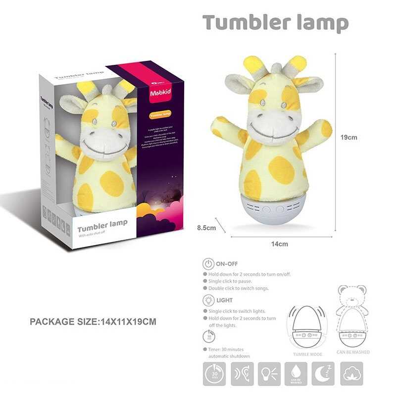 Нелягайко MBQ 663-6 (60) “Жирафа“, колискові мелодії, декілька режимів підсвічування, таймер, знімний чохол, в коробці Нелягайко MBQ 663-6 (60) “Жирафа“, колискові мелодії, декілька режимів підсвічування, таймер, знімний чохол, в коробці