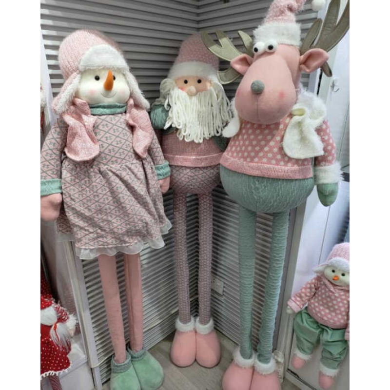 Новорічна декоративна іграшка C 67766 (6) 3 види, мін. висота - 68 см, макс. висота - 130 см, ВИДАЄТЬСЯ ТІЛЬКИ МІКС ВИДІВ, в пакеті