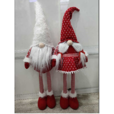 Новорічна декоративна іграшка C 67779 (36) БІЛИЙ, на телескопічних ногах, мін. висота - 39 см, макс. висота - 59 см, у пакеті