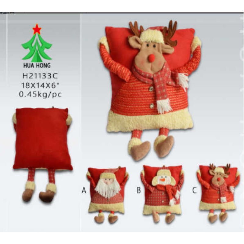 Новорічна декоративна подушка C 67777 (24) 3 види, 37х8х56 см, об’ємний персонаж, дзвоник, ВИДАЄТЬСЯ ТІЛЬКИ МІКС ВИДІВ Новорічна декоративна подушка C 67777 (24) 3 види, 37х8х56 см, об’ємний персонаж, дзвоник, ВИДАЄТЬСЯ ТІЛЬКИ МІКС ВИДІВ