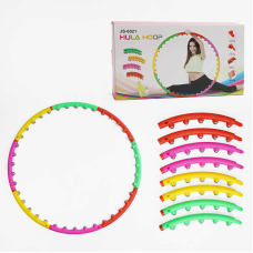 Обруч масажний C 68890 (20) розбірна конструкція, 40 магнітних масажних кульок, діаметр: 100см, в коробці