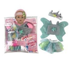 Одяг для ляльок YLC 43 A (96) топ з крильцями, спідничка, підгузок, пустушка, пов“язка, в пакеті