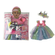 Одяг для ляльок YLC 43 B (96) сукня, пов“язка у стилі єдинорога, підгузок, в пакеті