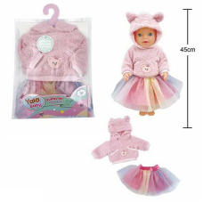 Одяг для пупса BLC 242 F (120) на пупса висотою 40-45 см, в пакеті