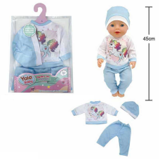 Одяг для пупса BLC 242 L (120) костюм, шапочка, для ляльок зростом 40-45 см, у пакеті