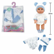 Одяг для пупса YLC 330 I (120) комбінезон, шапочка, шкарпетки, для ляльок зростом 30-35 см, у пакеті